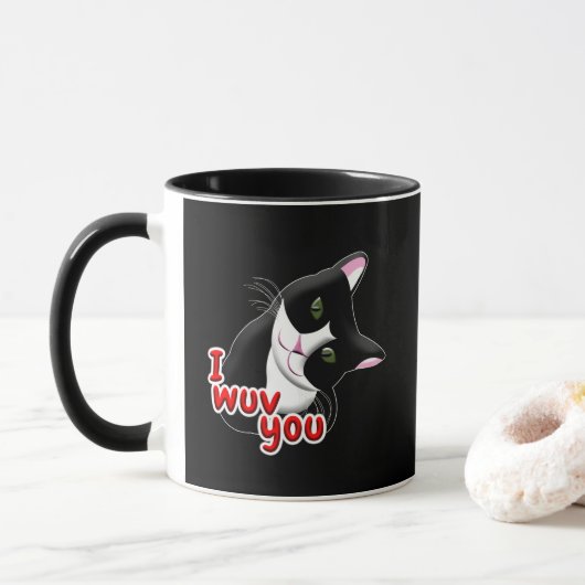 私は猫を欲しい マグカップ (ドーナツ)