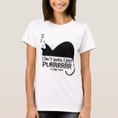 私は猫を買って、いびきはしないおもしろい Tシャツ (正面)