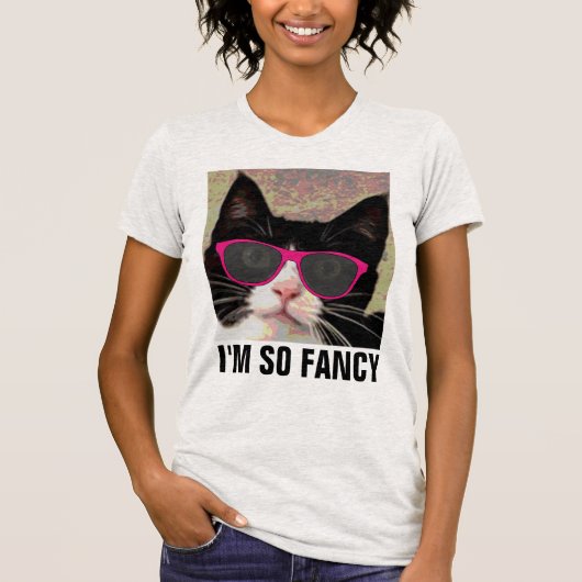 私は猫ファンシーTシャツだ Tシャツ (正面)