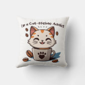 私は猫フェイン中毒 クッション (裏面)