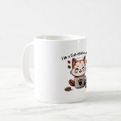 私は猫フェイン中毒 コーヒーマグカップ (正面左)