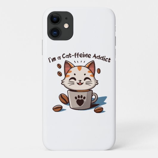 私は猫フェイン中毒 Case-Mate iPhoneケース (裏面)