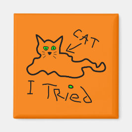 私は猫マグネットを試みた マグネット