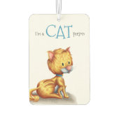 私は猫可愛い図解入りの、写真付きの カーエアーフレッシュナー (裏面)