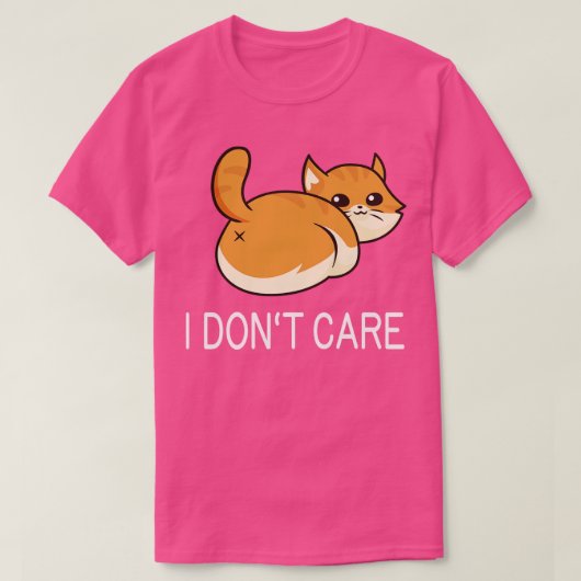私は猫気におもしろいお尻 Tシャツ (デザイン正面)