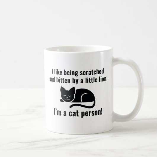 私は猫派です コーヒーマグカップ (右)
