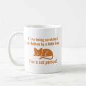 私は猫派です コーヒーマグカップ (左)