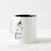 私は猫独身のを飼っていない コーヒーマグカップ (正面左)