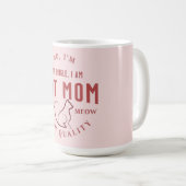 私は猫独身の母ではない高品質 コーヒーマグカップ (正面右)