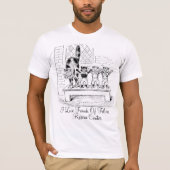 私は猫科の動物の救助の中心の友人を愛します Tシャツ (正面)