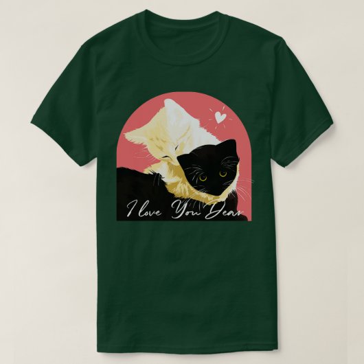 私は猫10が大好き Tシャツ (デザイン正面)