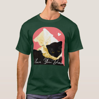 私は猫10が大好き Tシャツ
