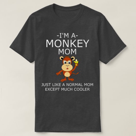 私は猿のお母さん Tシャツ (デザイン正面)