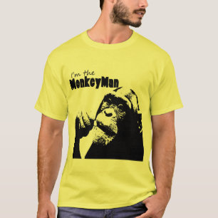 私は猿の人です Tシャツ