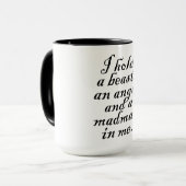 私は獣と天使と狂人を抱いている マグカップ (正面左)