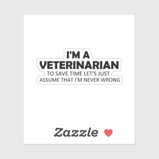 私は獣医おもしろい諺引用文ギフトアイディア シール (シート)