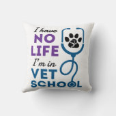 私は獣医の獣医に住んでいる人生がない クッション (裏面)