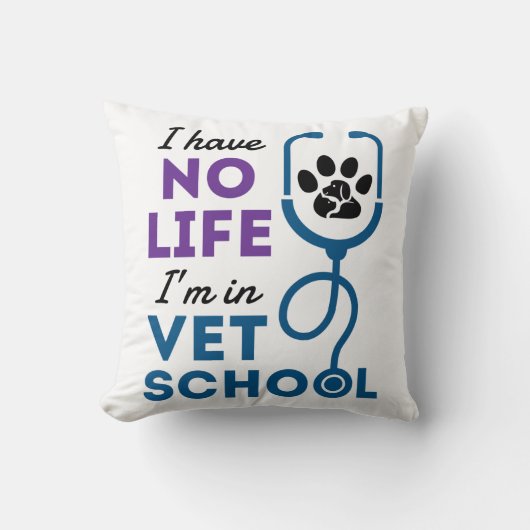 私は獣医の獣医に住んでいる人生がない クッション (正面)