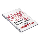 私は獣医レセプショニストだからヒーロー引用文 ノートブック (右側)