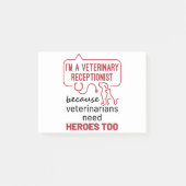 私は獣医レセプショニストだからヒーロー引用文 ポストイット (正面)
