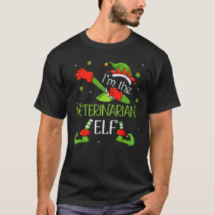 私は獣医小妖精や小人ダビングサンタクロースクリスマス Tシャツ