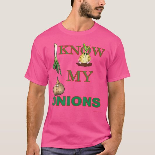 私は玉ねぎを知っている Tシャツ (正面)