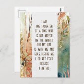 私は王の娘です キリスト教の名言 ポストカード (正面/裏面)