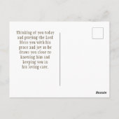 私は王の娘です キリスト教の名言 ポストカード (裏面)