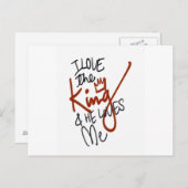 私は王を愛し、彼は私を愛している! ポストカード (正面/裏面)