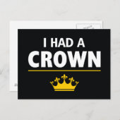 私は王冠はがきを持っていた ポストカード (正面/裏面)