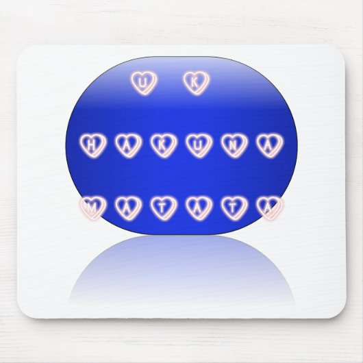 私は王国を愛し統一されたている マウスパッド (正面)