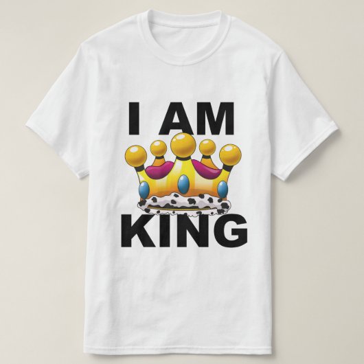 私は王様です Tシャツ (デザイン正面)