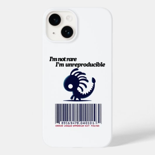 私は珍しくない、私は再現性がない Case-Mate iPhoneケース (裏面)