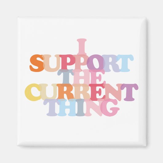 私は現在の物の磁石を支える マグネット (正面)