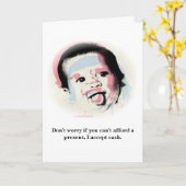 私は現在を必要としません カード (黄色い花)