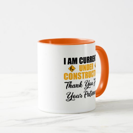 私は現在建築 マグカップ (正面右)