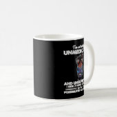 私は現在未治療で監修されておもしろいいる コーヒーマグカップ (正面右)