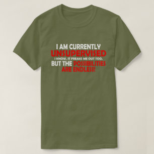 私は現在監督下に置かれていない。可能性だ！ Tシャツ