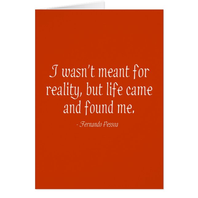 私は現実のために意味されませんでした (正面)