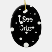 私は球体楕円形のオーナメントを見ます セラミックオーナメント (裏面)
