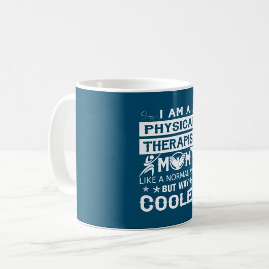 私は理学療法士のお母さんです コーヒーマグカップ (正面左)