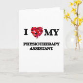 私は理学療法士のアシスタントが大好きです カード (黄色い花)