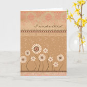 私は理解します カード (黄色い花)