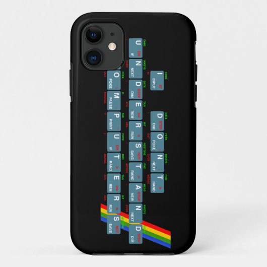 私は理解しませんコンピュータ- iPhone (黒)を Case-Mate iPhoneケース (裏面)