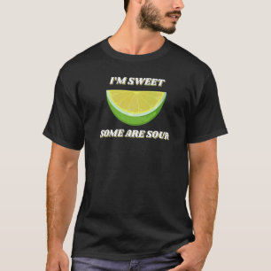 私は甘い一部の酸味レモンフルーツスライスレモネード Tシャツ