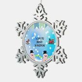 私は甘い孫が大好き スノーフレークピューターオーナメント (右)