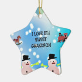 私は甘い孫が大好き セラミックオーナメント (左)