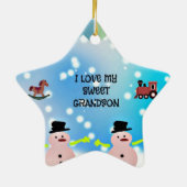 私は甘い孫が大好き セラミックオーナメント (裏面)