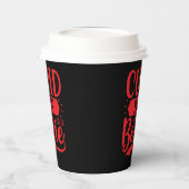 私は甘辛い 紙コップ (左)