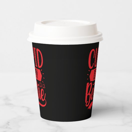 私は甘辛い 紙コップ (左)